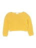 Zara 100% Polyester Solid Yellow Pullover Sweater Size 9 - 10 - photo 1