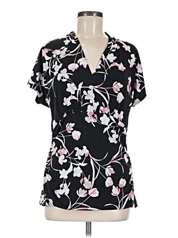White House Black Market Short Sleeve Blouse (view 1)