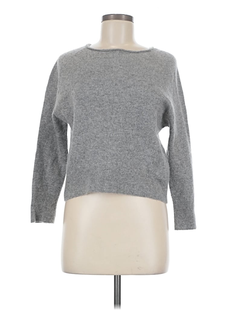 Pre-owned Quince Cashmere Pullover Sweater In Gray