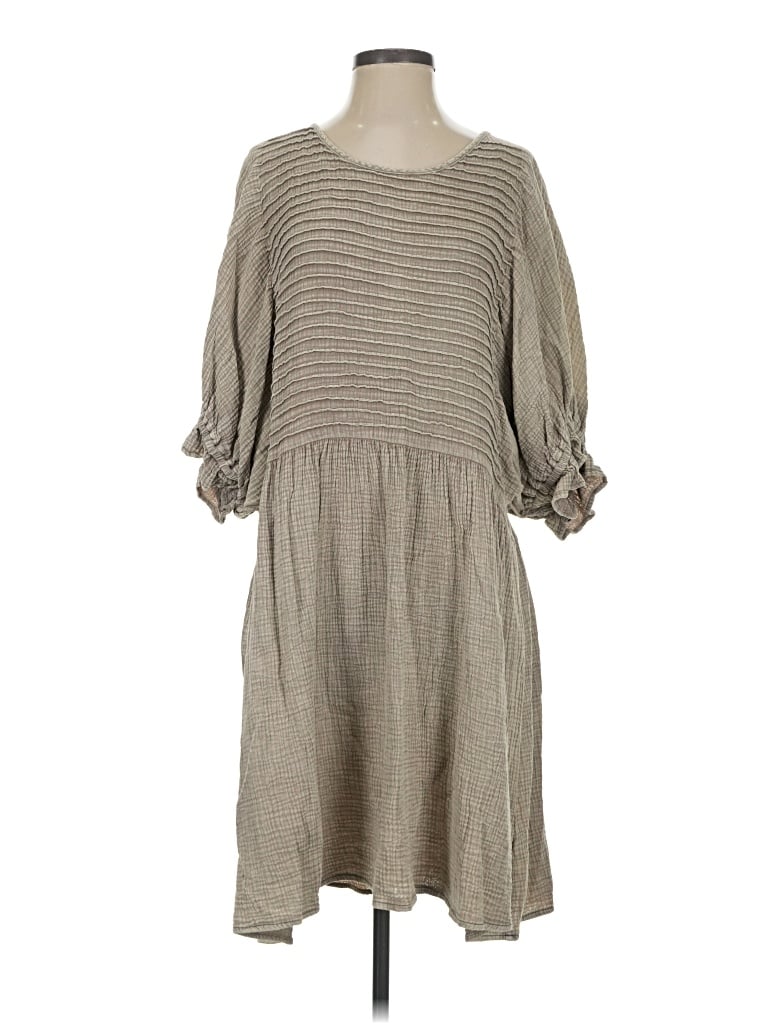 Pre-owned Three Bird Nest Casual Dress In Gray