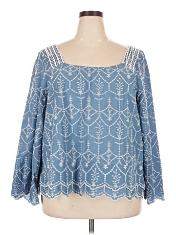 Caslon Long Sleeve Blouse (view 1)