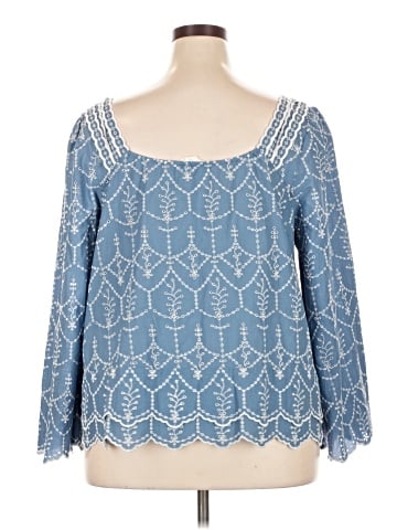 Caslon Long Sleeve Blouse (view 2)