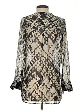 Vince. Long Sleeve Silk Top (view 2)