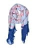 Do Everything in Love 100% Polyester Floral Blue Scarf One size - photo 1