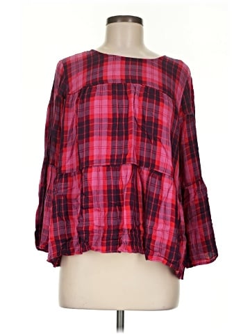 a.n.a. A New Approach 3/4 Sleeve Blouse (view 1)