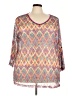 Mirror Image 100% Polyester Orange 3/4 Sleeve Blouse Size 3X - photo 1