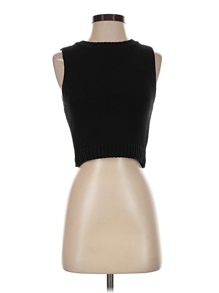 Pre-owned Le Lis Sweater Vest In Black