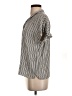 FRAME Stripes Tan Short Sleeve Blouse Size S - photo 5
