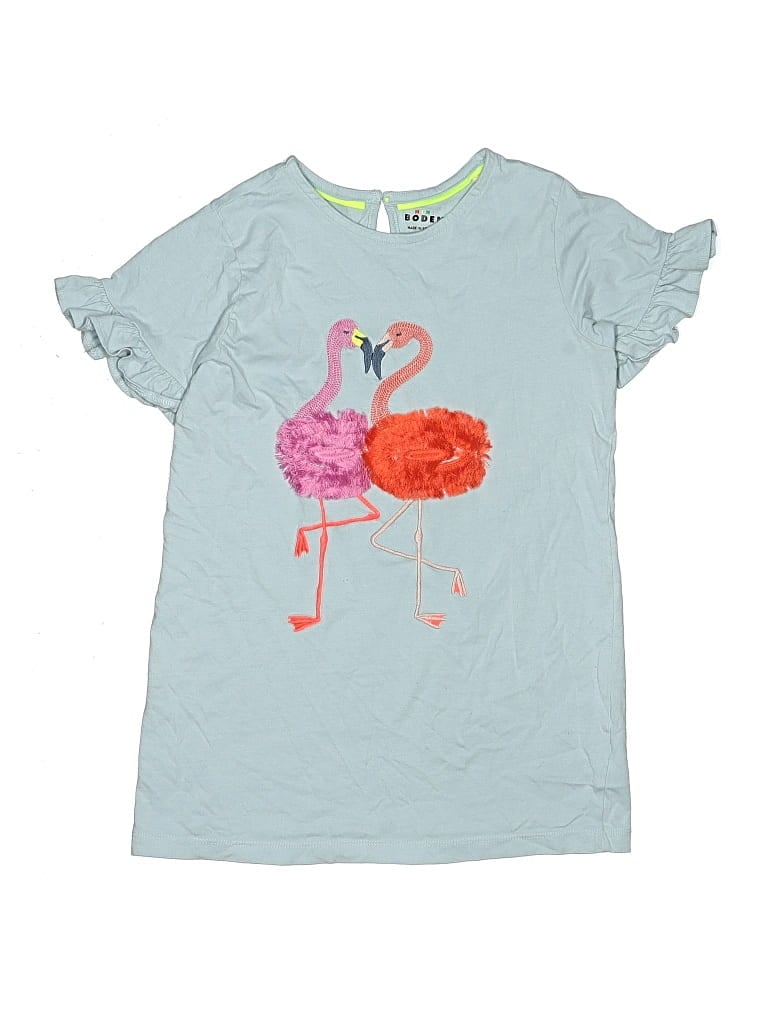 Pre-owned Mini Boden Kids' Short Sleeve T-shirt In Blue