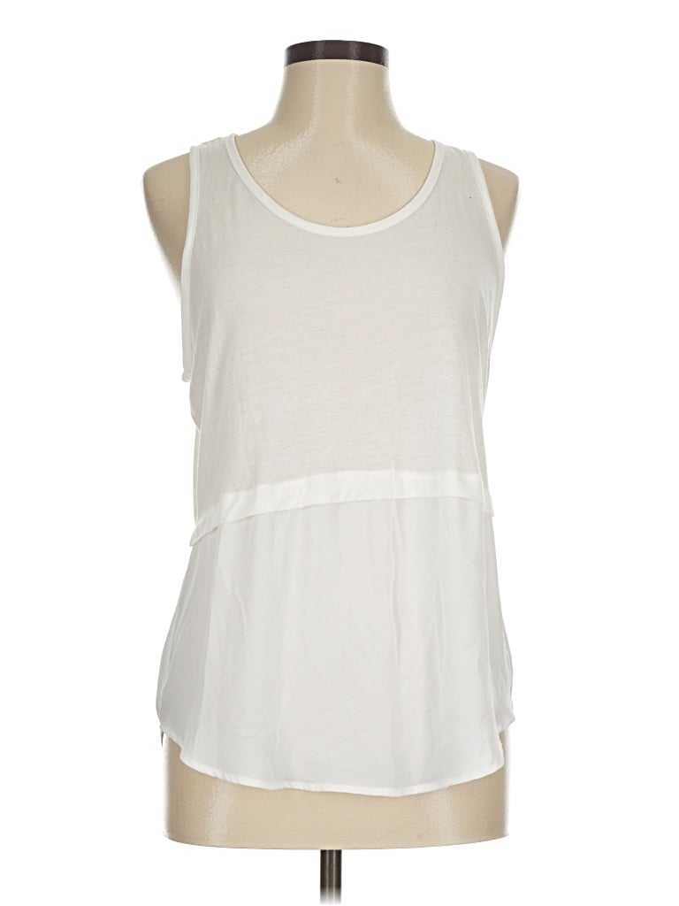Pre-owned Harlowe & Graham Sleeveless T-shirt In Ivory