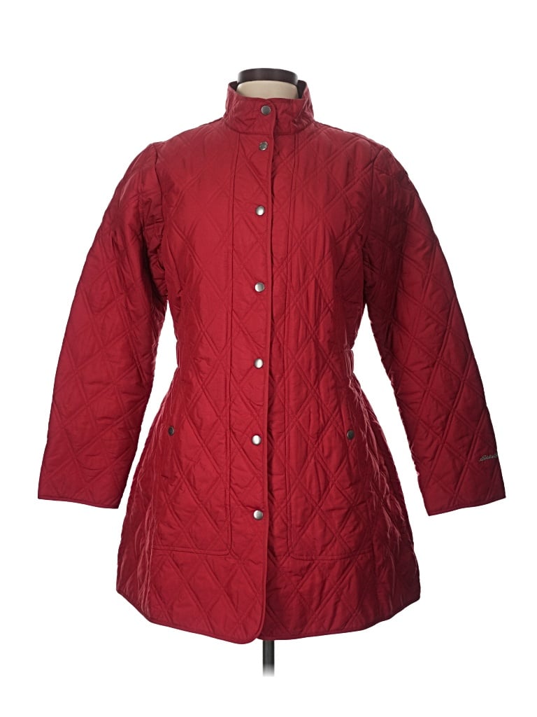 Pre-owned Eddie Bauer Coat In Red