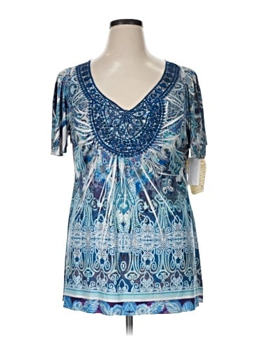 One World Short Sleeve Blouse (view 1)