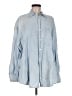 AE77 Blue Long Sleeve Button-Down Shirt Size M - photo 1