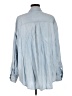 AE77 Blue Long Sleeve Button-Down Shirt Size M - photo 2