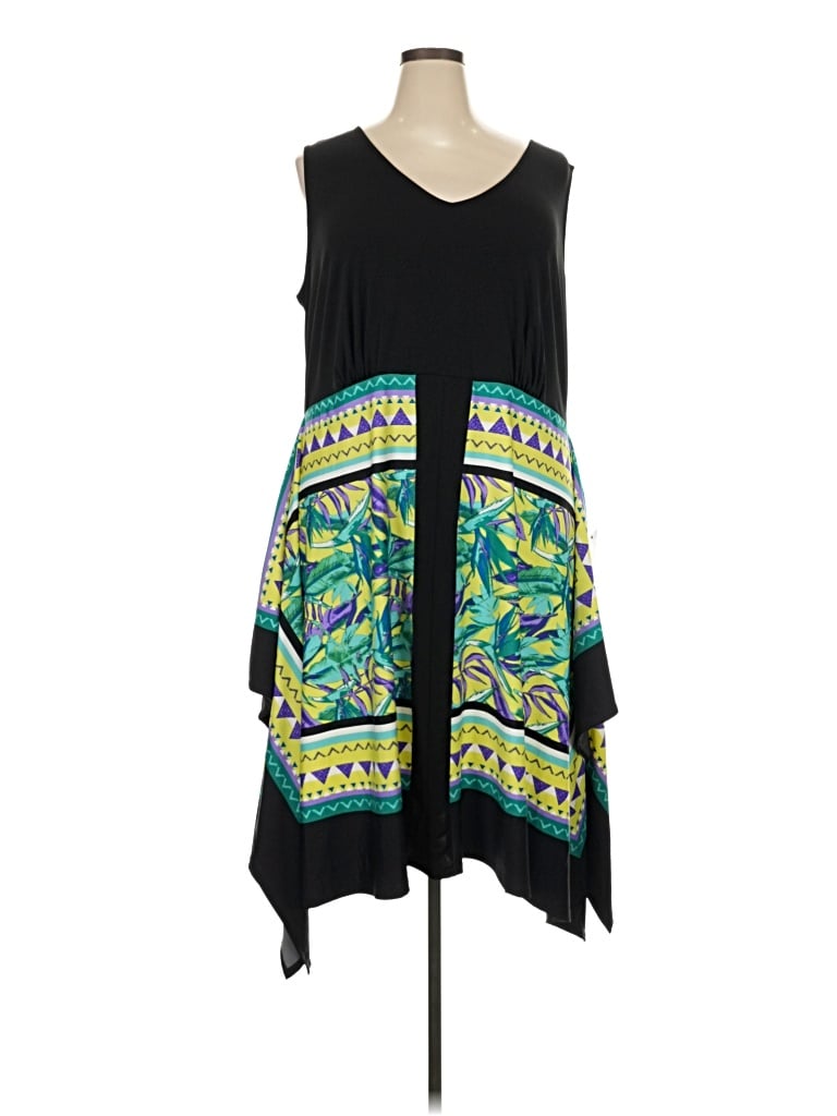 Avenue Casual Dress In Teal