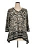 Ruby Rd. Gray 3/4 Sleeve Blouse Size 1X - photo 1