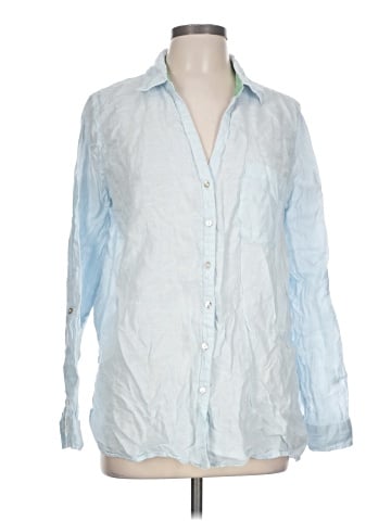 Sigrid Olsen Long Sleeve Button-Down Shirt (view 1)