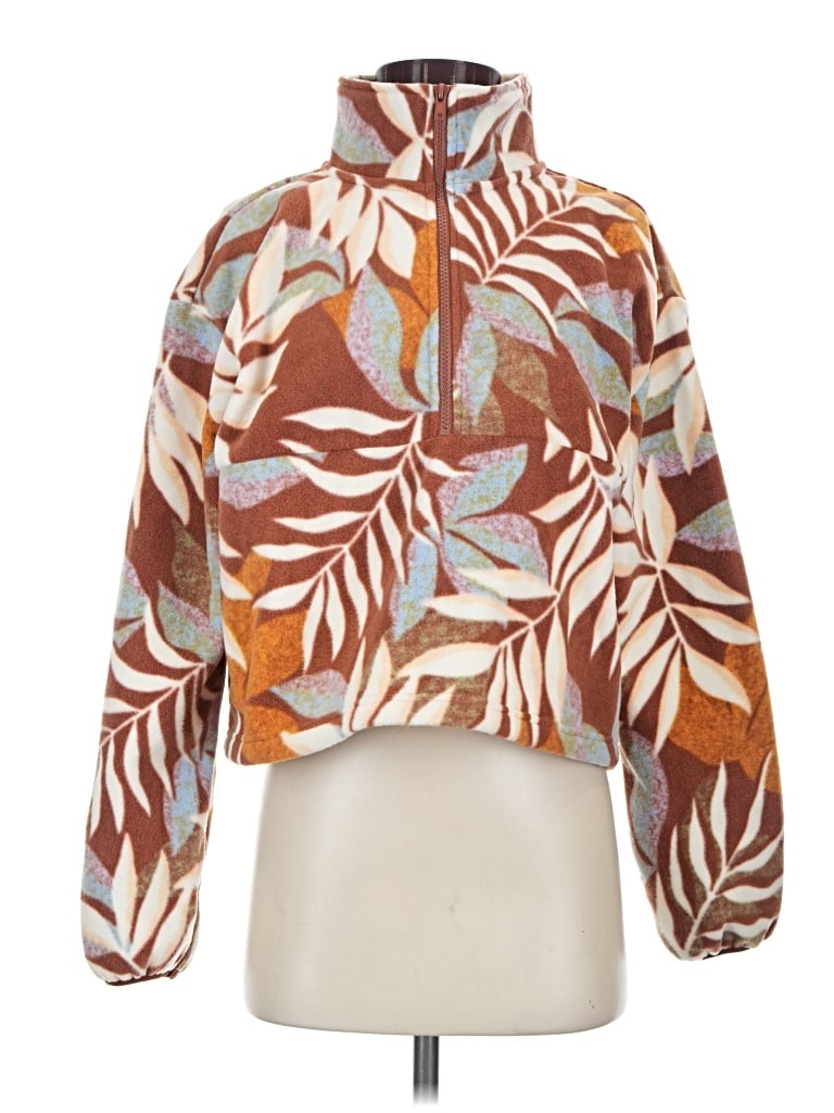 Pre-owned Billabong Fleece Jacket In Brown