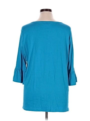 MULTIPLES 3/4 Sleeve Top (view 2)
