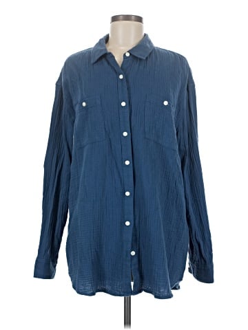 Caslon Long Sleeve Button-Down Shirt (view 1)