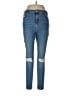 Topshop Hearts Blue Jeans Size 34 waist - photo 1