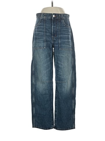 Madewell The Darted Utility Barrel-Leg Jean (view 1)