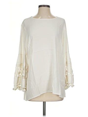 Pale Sky Long Sleeve Blouse (view 1)