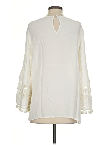Pale Sky Long Sleeve Blouse (view 2)
