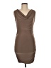 Soprano Solid Brown Cocktail Dress Size M - photo 1