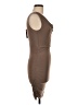 Soprano Solid Brown Cocktail Dress Size M - photo 4