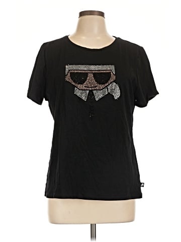 Karl Lagerfeld Paris Short Sleeve Top (view 1)