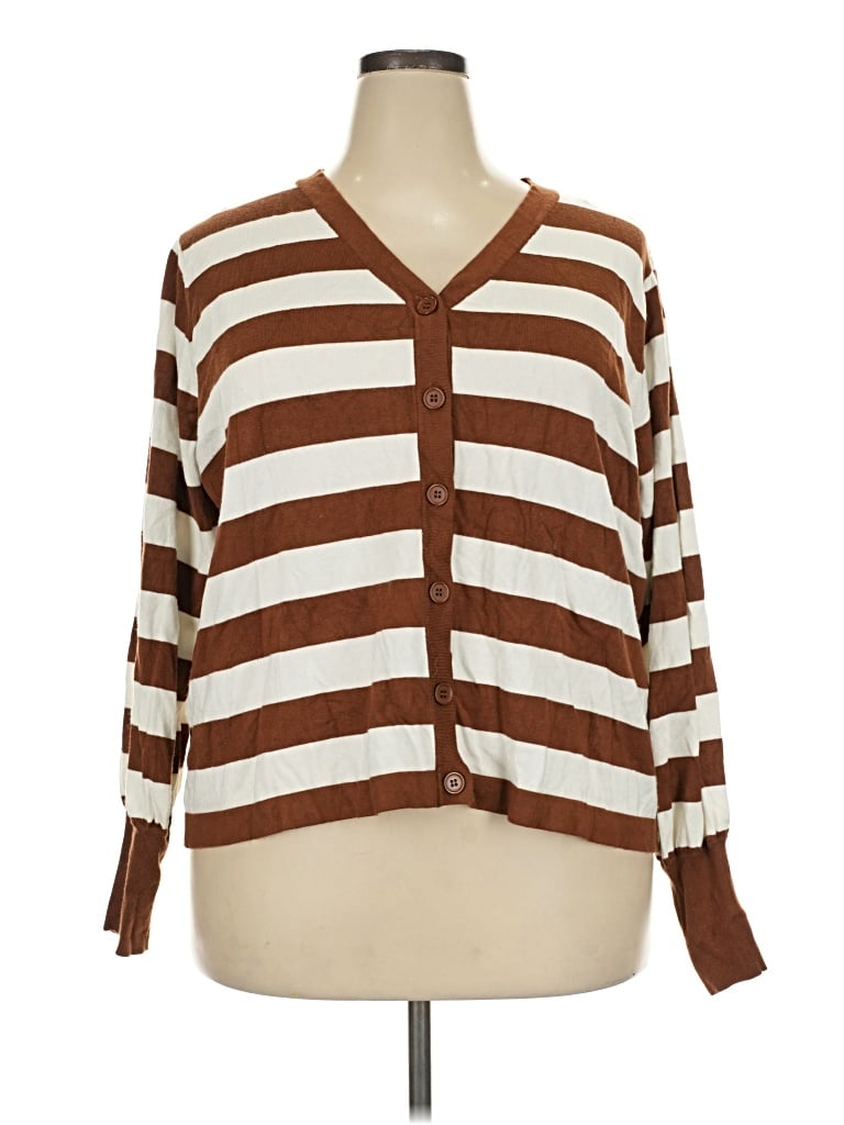 Pre-owned Cato Cardigan Sweater In Brown