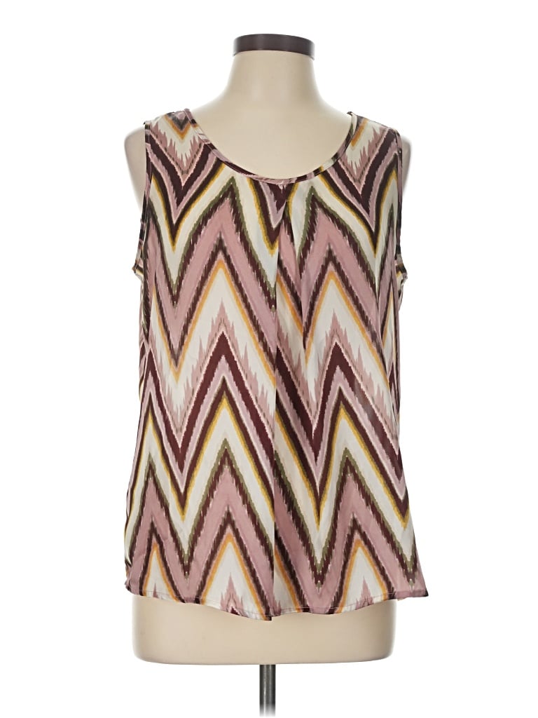 Pre-owned Adiva Sleeveless Blouse In Brown