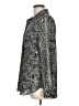 Mossimo 100% Polyester Paisley Silver Long Sleeve Blouse Size L - photo 5