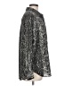 Mossimo 100% Polyester Paisley Silver Long Sleeve Blouse Size L - photo 4
