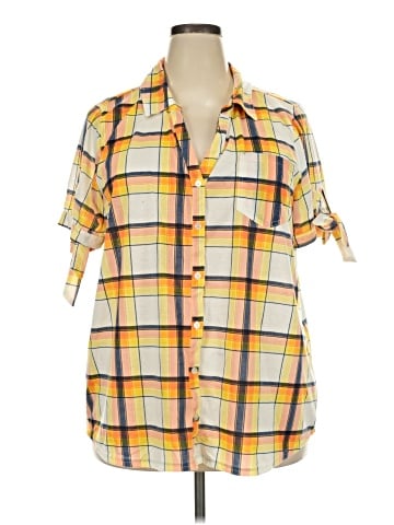 New York Laundry Short Sleeve Blouse (view 1)