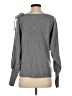 Milly Gray Pullover Sweater Size S - photo 2