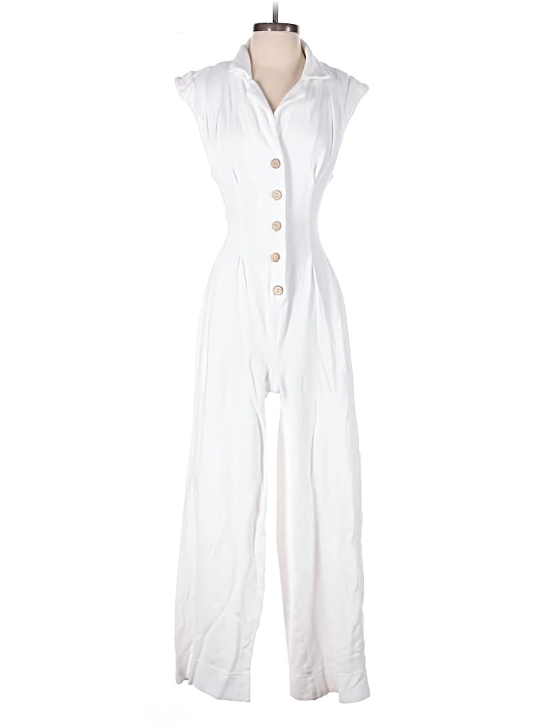 Pre-owned Fp Beach Jumpsuit In White