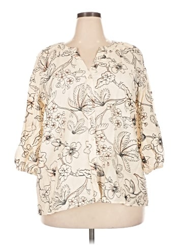 Fred David 3/4 Sleeve Blouse (view 1)