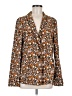 Scotch & Soda 100% Polyester Print Brown Blazer Size Lg (3) - photo 1
