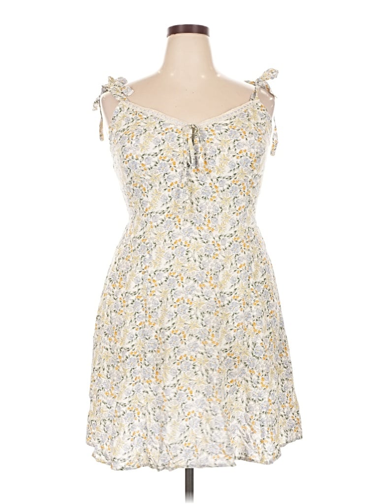 Pre-owned As U Wish Casual Dress In Yellow