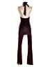 Motel Metallic Burgundy Jumpsuit Size S - photo 2