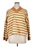 Maeve 100% Cotton Stripes Tan Sweatshirt Size 1X - photo 1