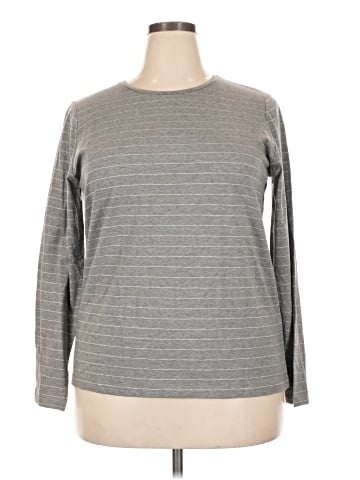 Jones New York Signature Long Sleeve T-Shirt (view 1)