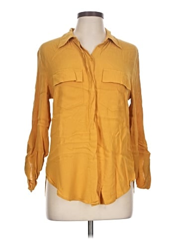 Porridge 3/4 Sleeve Button-Down Shirt (view 1)