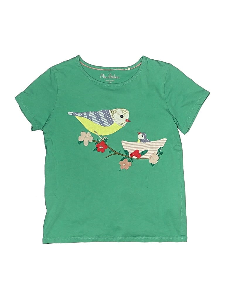 Pre-owned Mini Boden Kids' Short Sleeve T-shirt In Green