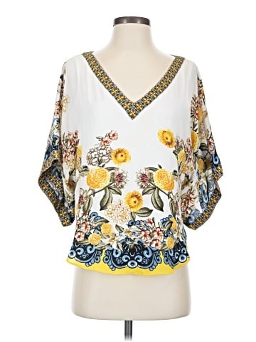 White House Black Market 3/4 Sleeve Blouse (view 1)