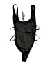 Motel Graphic Black One Piece Swimsuit Size L - photo 1