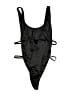 Motel Solid Black One Piece Swimsuit Size S - photo 1