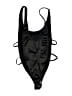 Motel Solid Black One Piece Swimsuit Size S - photo 2